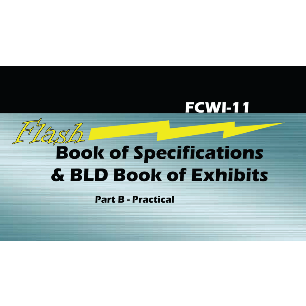 Book Of Specs & BLD Book Of Exhibits - Flashcard Booklet For CWI Exam